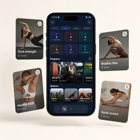 Programmi di allenamento Wellness Core intorno all’app